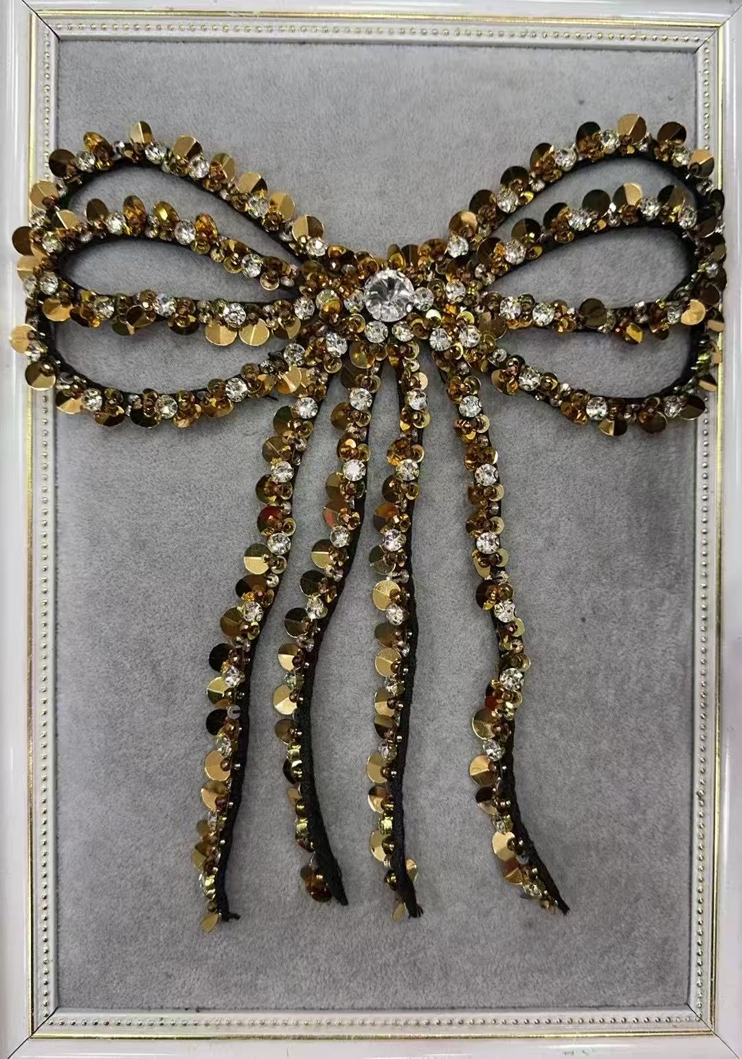 镶钻蝴蝶结装饰辅料/Diamond Ribbon Decoration Accessories