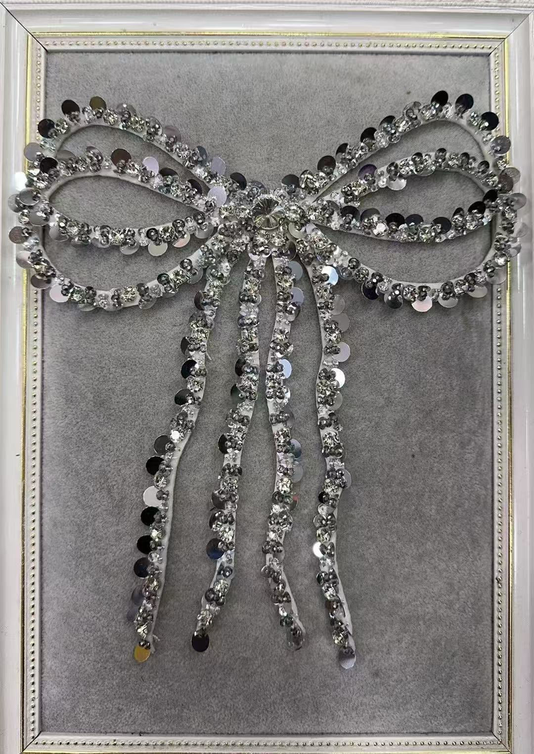 镶钻蝴蝶结装饰辅料/Diamond Ribbon Decoration Accessories